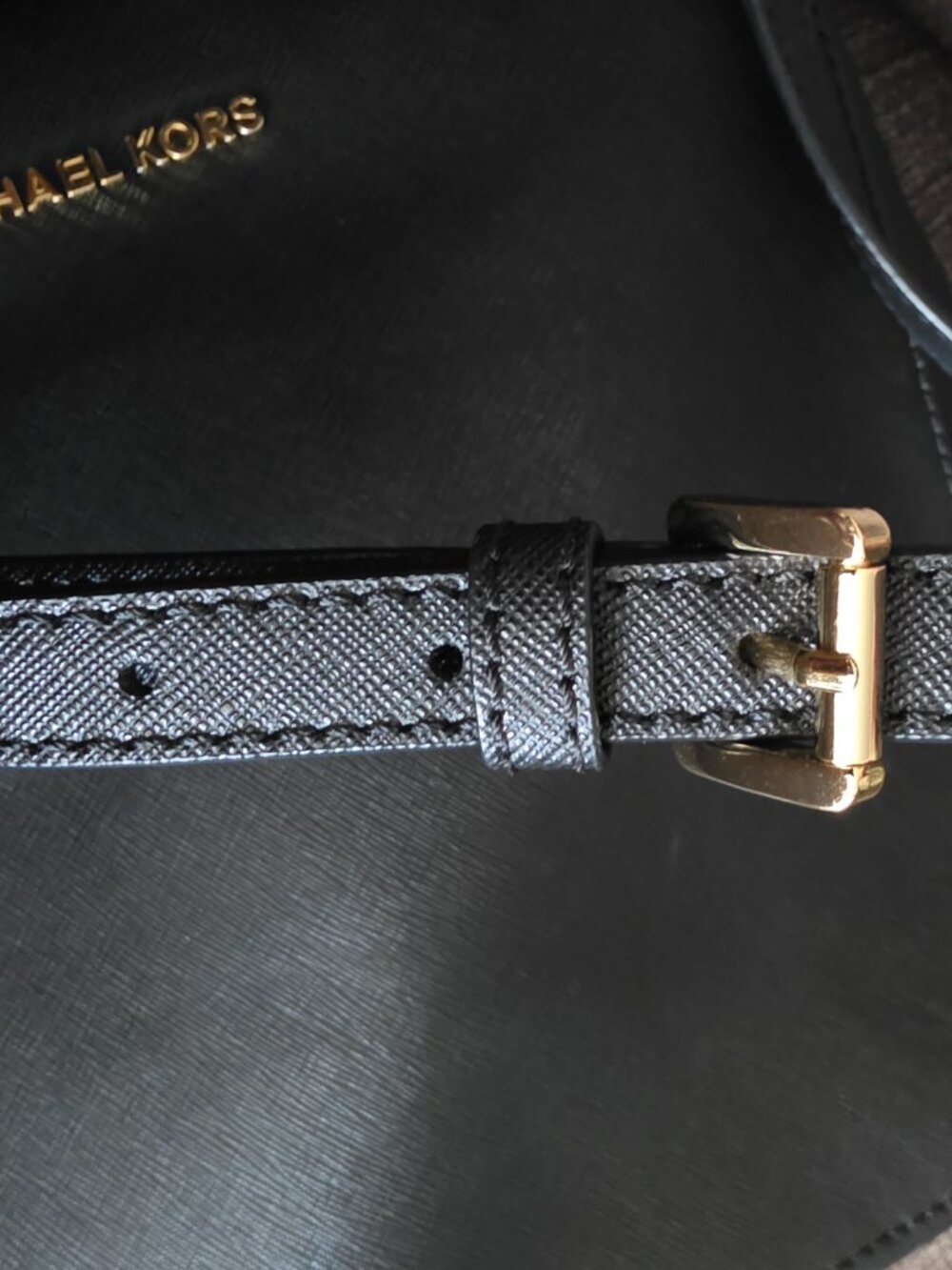 Michael Kors Leather Crossbody- Black Leather- OBO! - Picture 10 of 15